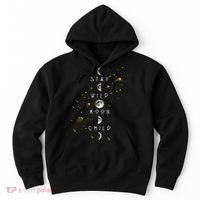 Moon Phase Stay Wild Moon Child Gift Idea Hoodie thumb 0
