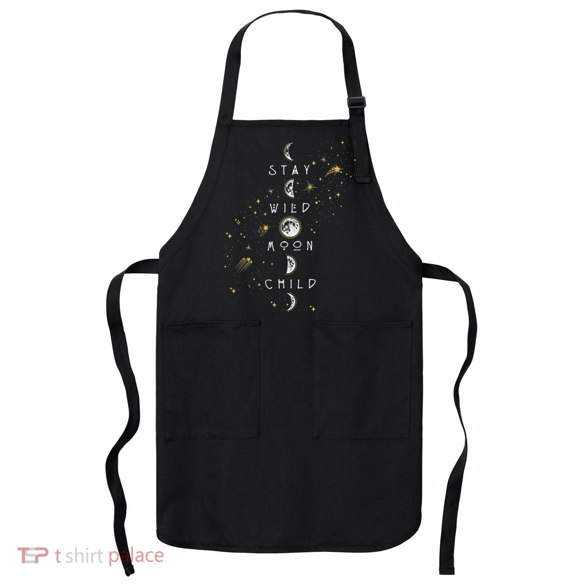Moon Phase Stay Wild Moon Child Gift Idea Apron