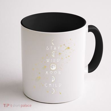Moon Phase Stay Wild Moon Child Gift Idea Coffee Mug back