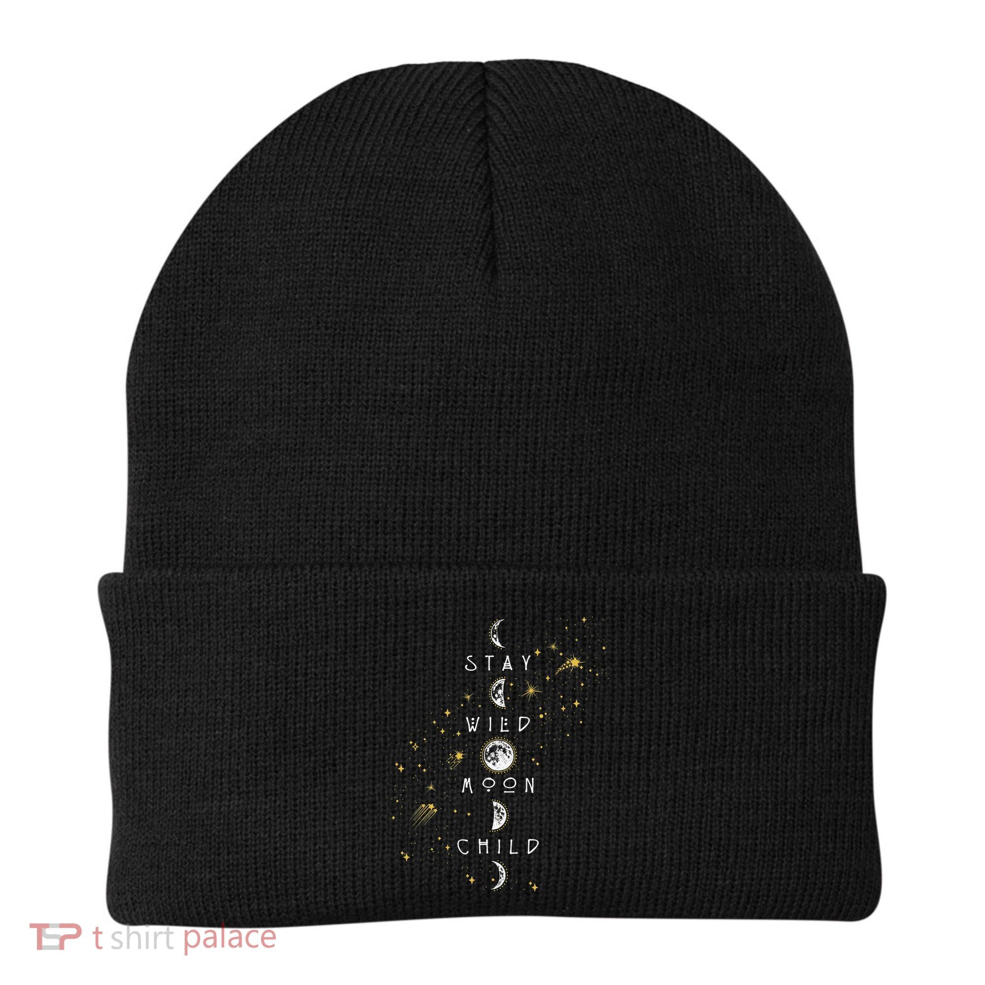 Moon Phase Stay Wild Moon Child Gift Idea Beanie
