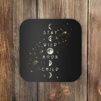 Moon Phase Stay Wild Moon Child Gift Idea Coaster thumb 0