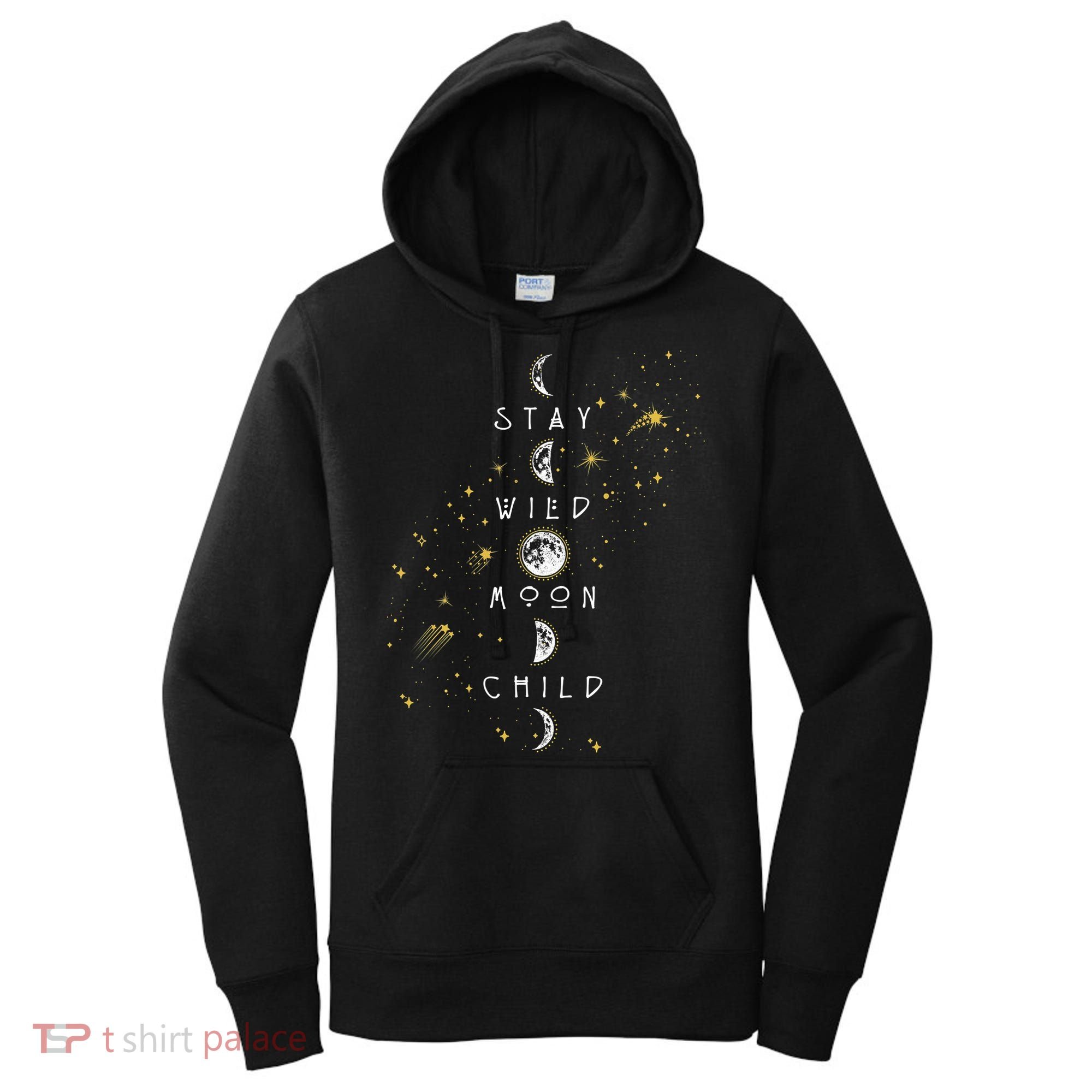 Moon Phase Stay Wild Moon Child Gift Idea Women's Hoodie