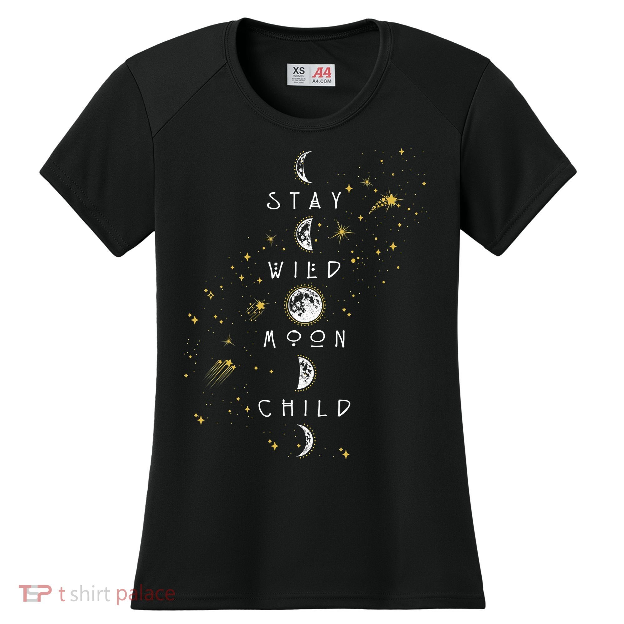Moon Phase Stay Wild Moon Child Gift Idea Women's Cooling Performance Crew T-Shirt