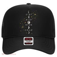 Moon Phase Stay Wild Moon Child Gift Idea Hat thumb 0