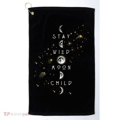 Moon Phase Stay Wild Moon Child Gift Idea Golf Towel