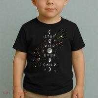 Moon Phase Stay Wild Moon Child Gift Idea Toddler T-Shirt thumb 2