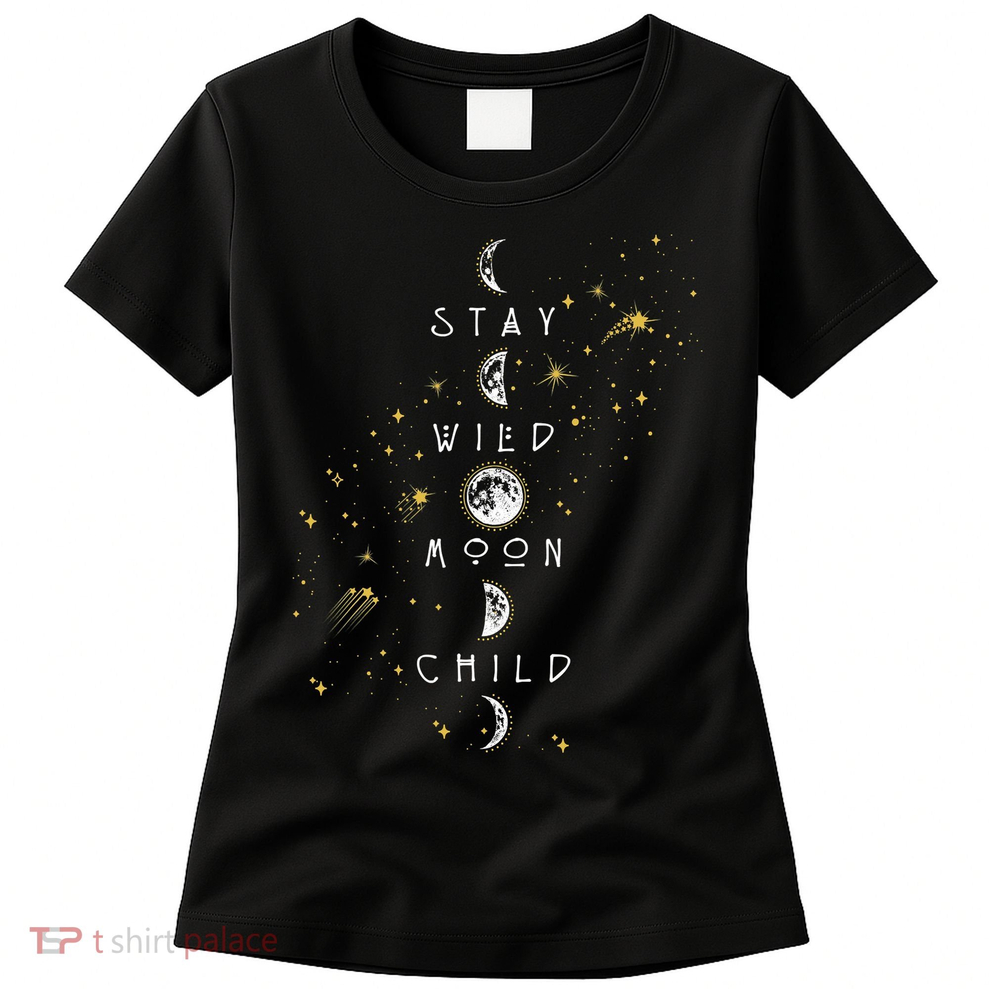 Moon Phase Stay Wild Moon Child Gift Idea Women's T-Shirt