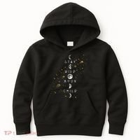 Moon Phase Stay Wild Moon Child Gift Idea Kids Hoodie thumb 0