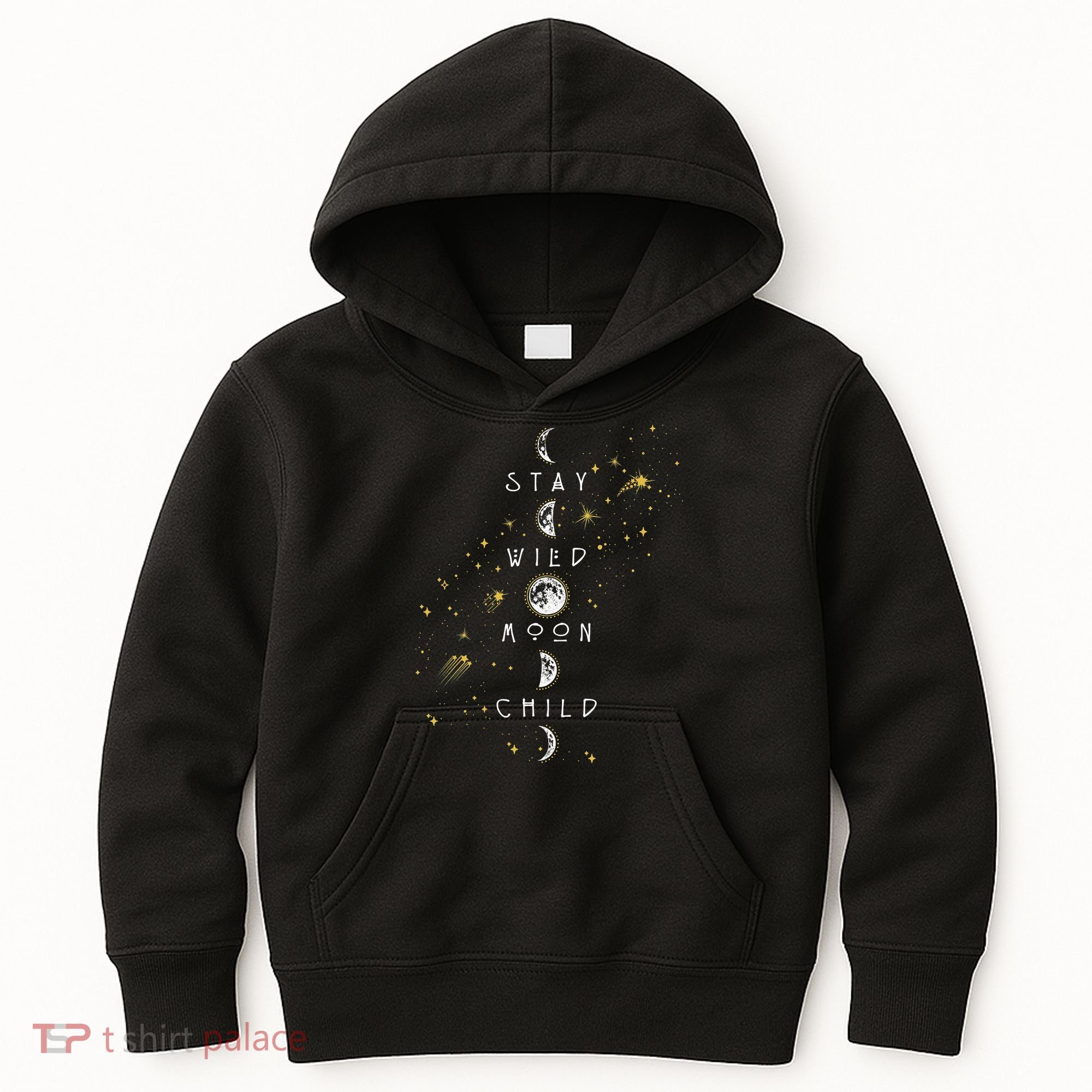 Moon Phase Stay Wild Moon Child Gift Idea Kids Hoodie