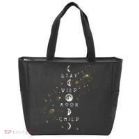 Moon Phase Stay Wild Moon Child Gift Idea Tote Bag thumb 0