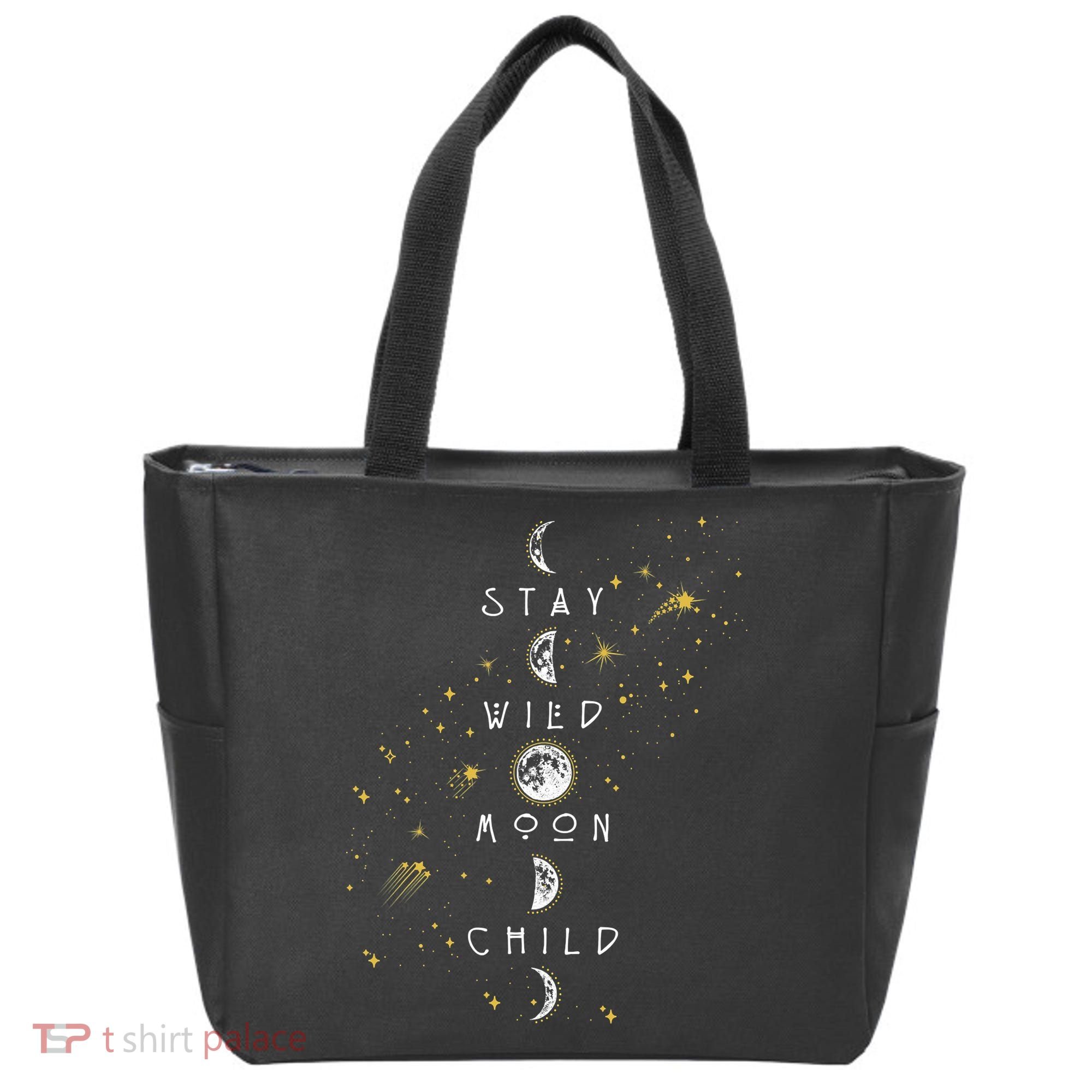 Moon Phase Stay Wild Moon Child Gift Idea Tote Bag