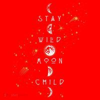 Moon Phase Stay Wild Moon Child Gift Idea Santa Hat thumb 1