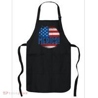 Merica Paint Splatter American USA Flag Apron thumb 0