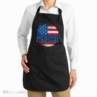 Merica Paint Splatter American USA Flag Apron thumb 2