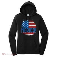 Merica Paint Splatter American USA Flag Women's Hoodie thumb 0
