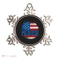 Merica Paint Splatter American USA Flag Ornament thumb 0