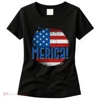 Merica Paint Splatter American USA Flag Women's T-Shirt thumb 0
