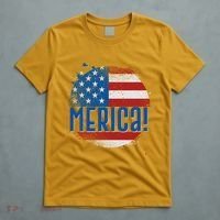 Merica Paint Splatter American USA Flag T-Shirt thumb 5