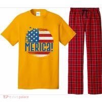 Merica Paint Splatter American USA Flag Pajama Set thumb 0