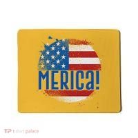 Merica Paint Splatter American USA Flag Mousepad thumb 0