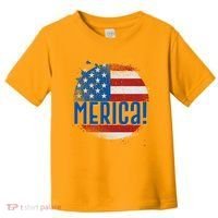 Merica Paint Splatter American USA Flag Toddler T-Shirt thumb 0