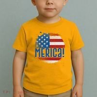 Merica Paint Splatter American USA Flag Toddler T-Shirt thumb 2