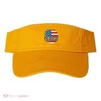 Merica Paint Splatter American USA Flag Visor thumb 0
