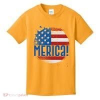 Merica Paint Splatter American USA Flag Kids T-Shirt thumb 0