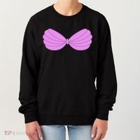 Mermaid Purple Seashell Bra Summer Halloween Love Women's Sweatshirt thumb 0