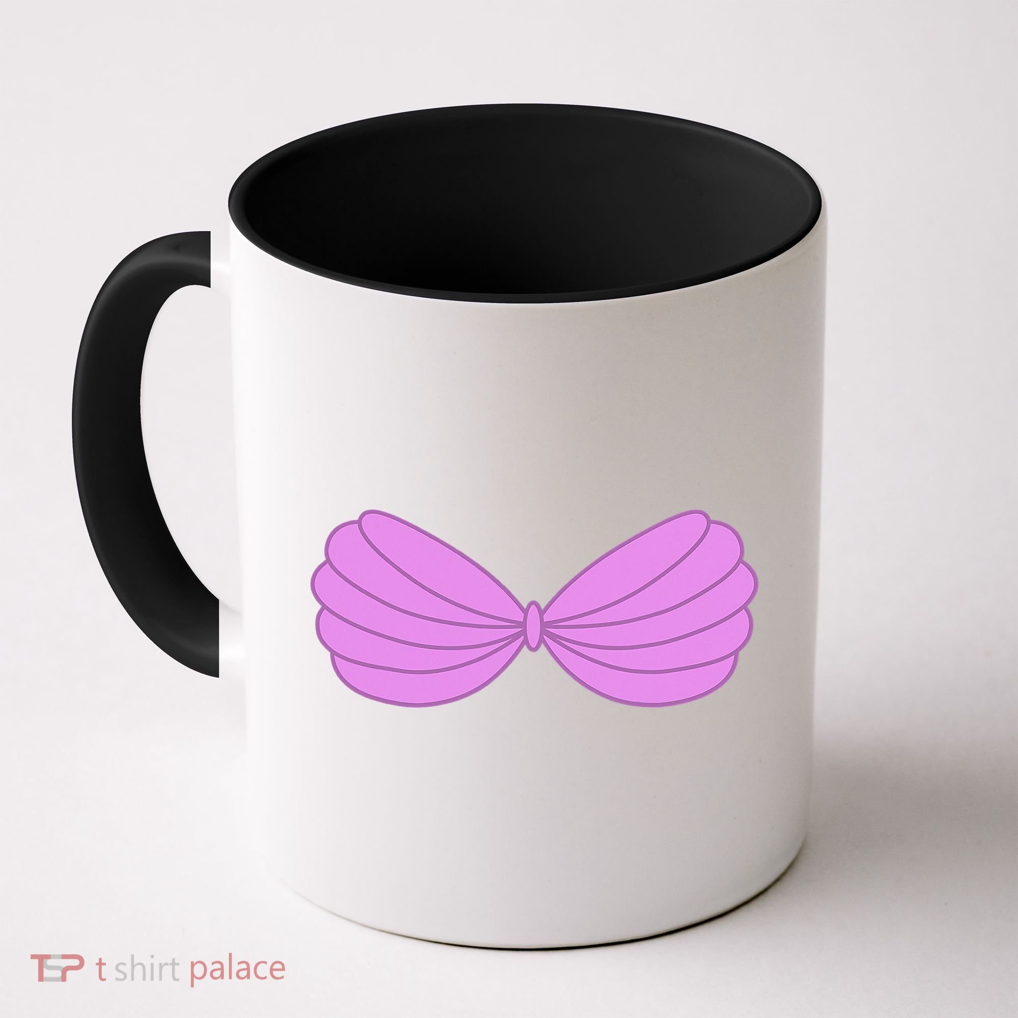 Mermaid Purple Seashell Bra Summer Halloween Love Coffee Mug