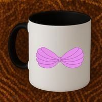 Mermaid Purple Seashell Bra Summer Halloween Love Coffee Mug thumb 2