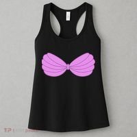 Mermaid Purple Seashell Bra Summer Halloween Love Women's Tank Top thumb 3