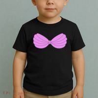 Mermaid Purple Seashell Bra Summer Halloween Love Toddler T-Shirt thumb 2