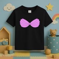 Mermaid Purple Seashell Bra Summer Halloween Love Toddler T-Shirt thumb 3
