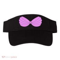 Mermaid Purple Seashell Bra Summer Halloween Love Visor thumb 0