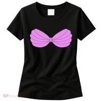 Mermaid Purple Seashell Bra Summer Halloween Love Women's T-Shirt thumb 0
