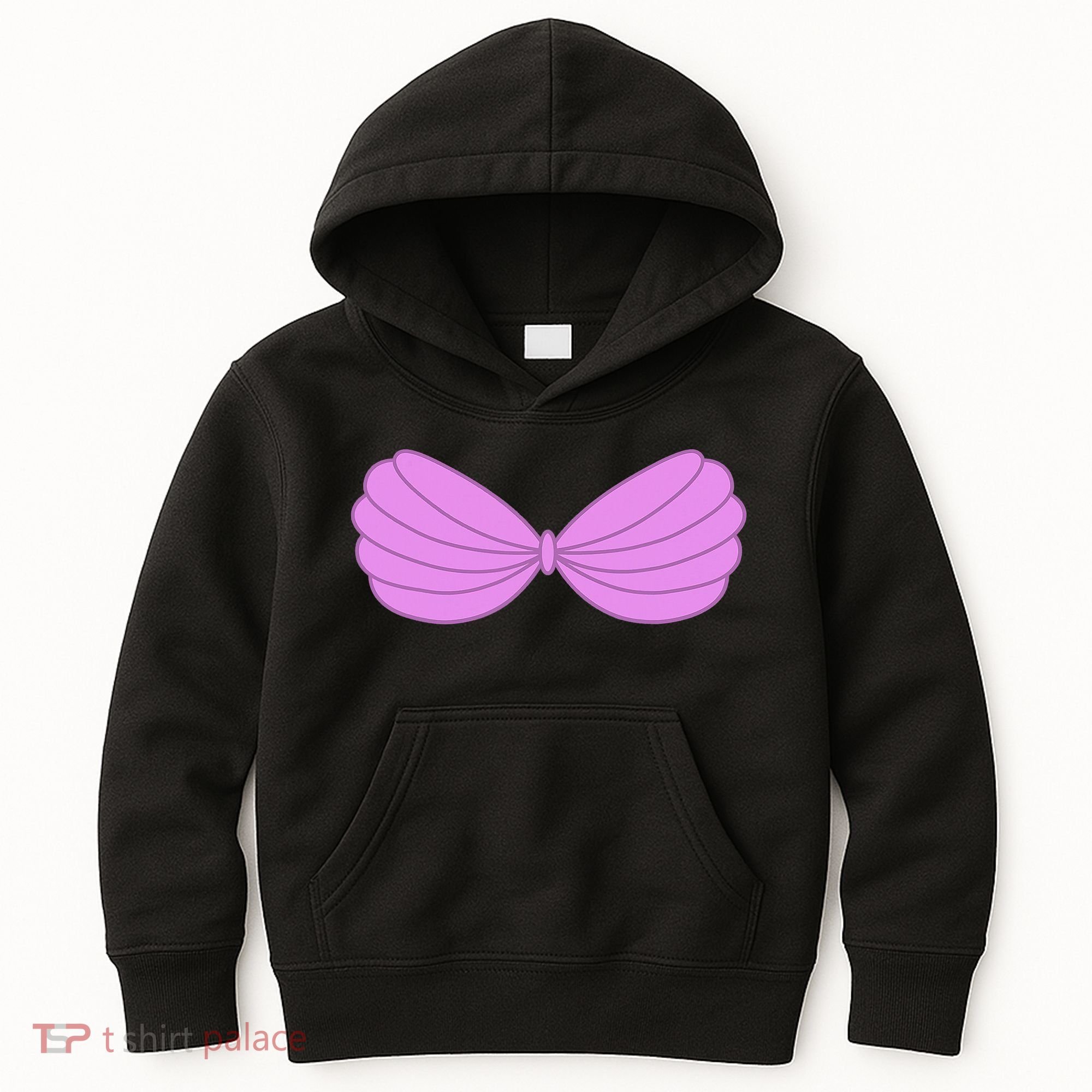 Mermaid Purple Seashell Bra Summer Halloween Love Kids Hoodie