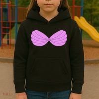 Mermaid Purple Seashell Bra Summer Halloween Love Kids Hoodie thumb 3