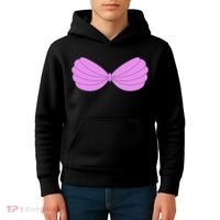 Mermaid Purple Seashell Bra Summer Halloween Love Kids Hoodie thumb 4