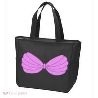 Mermaid Purple Seashell Bra Summer Halloween Love Tote Bag thumb 3