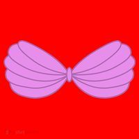 Mermaid Purple Seashell Bra Summer Halloween Love Santa Hat thumb 1