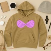 Mermaid Purple Seashell Bra Summer Halloween Love Hoodie thumb 3
