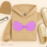 Mermaid Purple Seashell Bra Summer Halloween Love Hoodie thumb 4