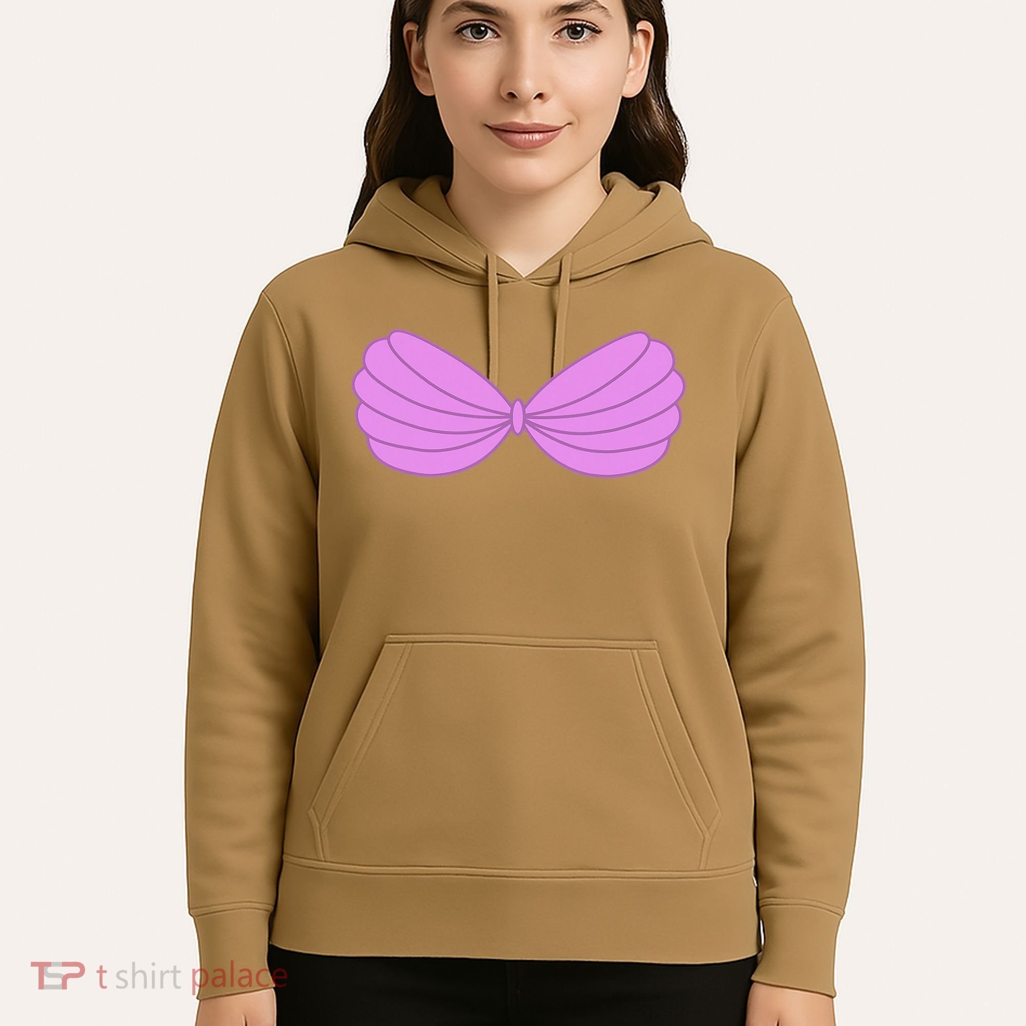 Mermaid Purple Seashell Bra Summer Halloween Love Hoodie