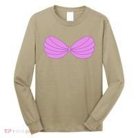 Mermaid Purple Seashell Bra Summer Halloween Love Long Sleeve Shirt thumb 0
