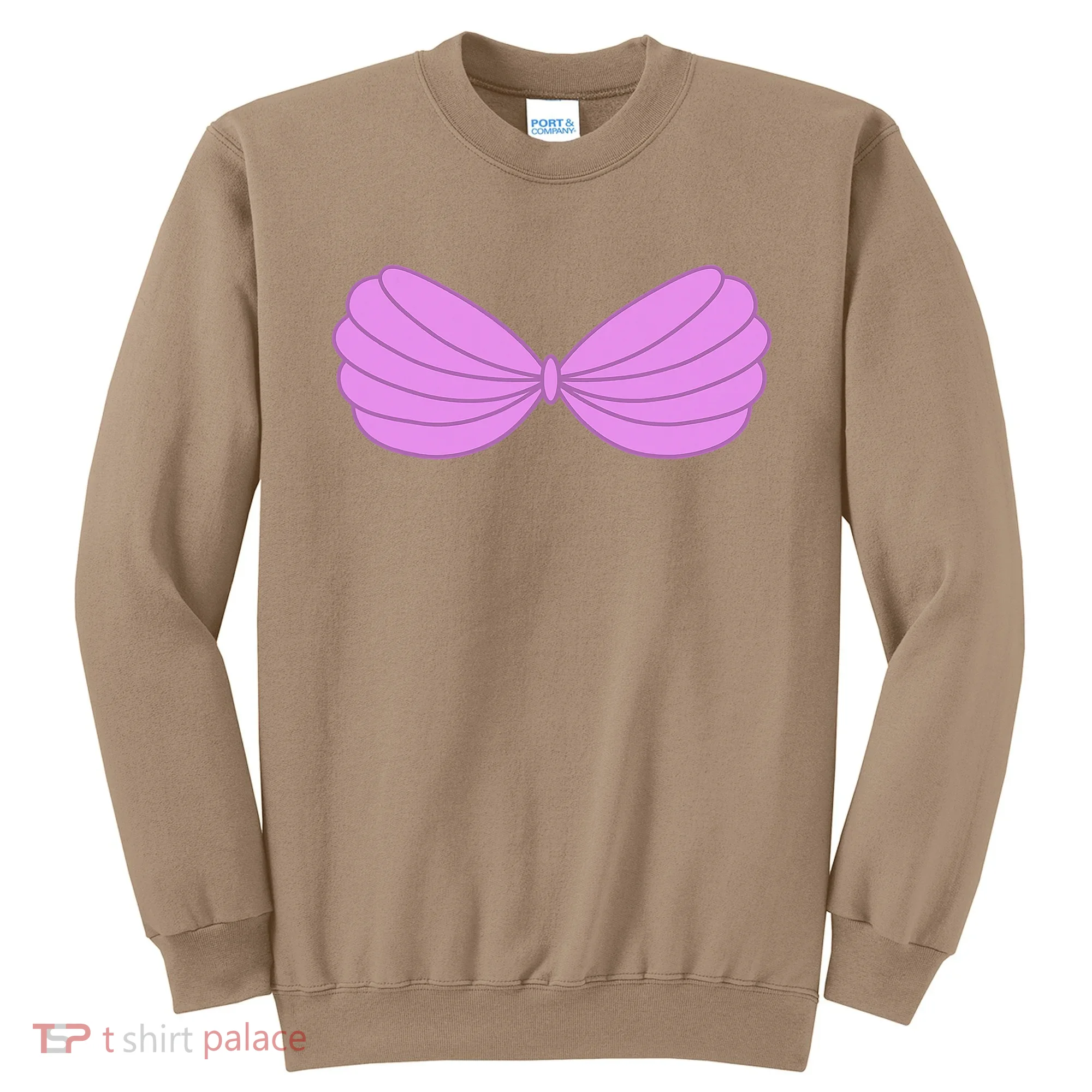 Mermaid Purple Seashell Bra Summer Halloween Love Sweatshirt