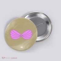 Mermaid Purple Seashell Bra Summer Halloween Love Button thumb 0