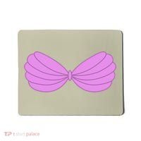 Mermaid Purple Seashell Bra Summer Halloween Love Mousepad thumb 0