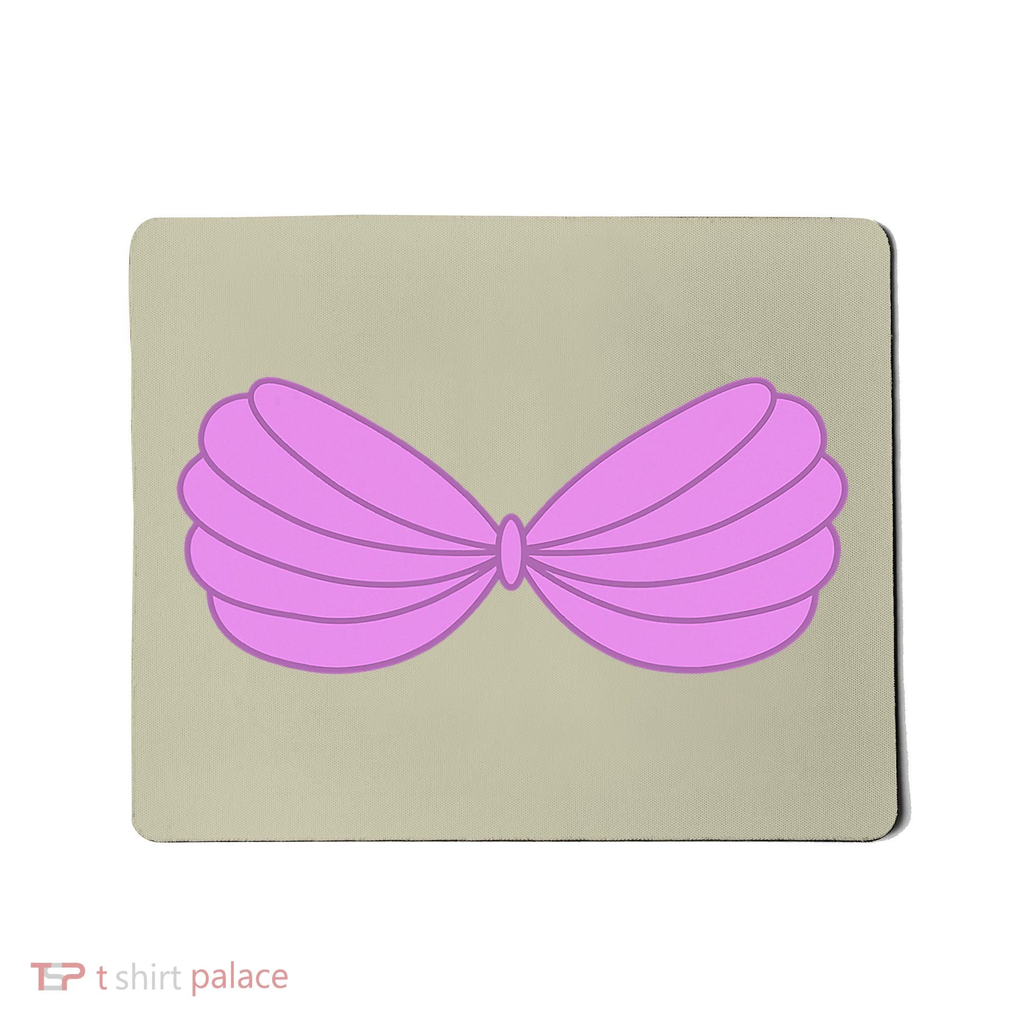 Mermaid Purple Seashell Bra Summer Halloween Love Mousepad