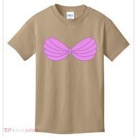 Mermaid Purple Seashell Bra Summer Halloween Love Kids T-Shirt thumb 0